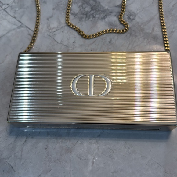 Christian Dior Rouge MINAUDIÈRE Clutch w Chain Limited Edition NEW - Picture 2 of 7